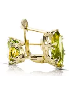 Yellow Peridot 14K Yellow gold  Vintage craft vec021y